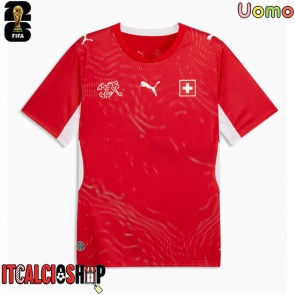 Svizzera Prima Maglia Mondiali 2026 Manica Corta